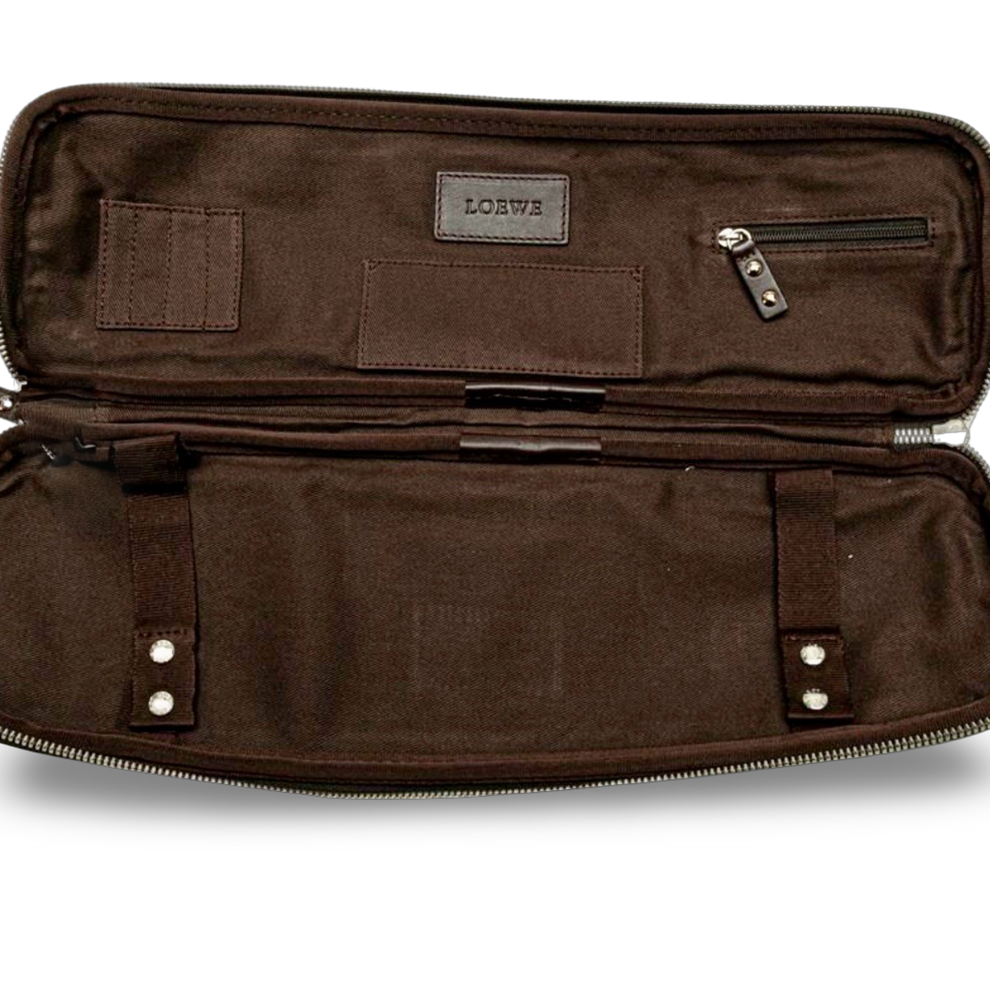 Loewe Anagram PVC Leather Clutch Pouch Black Brown – Good Condition | L’LUXE Authentic’s