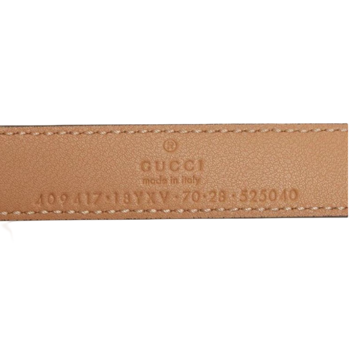 Gucci GG Marmont Leather Belt Beige Double G Buckle Size 70/28 – Previously Owned Good Condition | L’LUXE Authentic’s