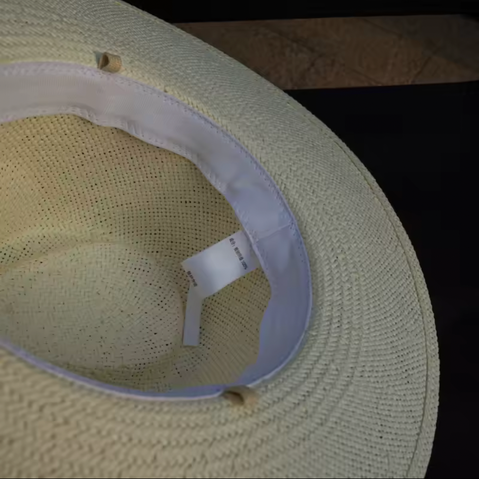 Luxury Woven Panama Straw Fedora | L’LUXE Hats