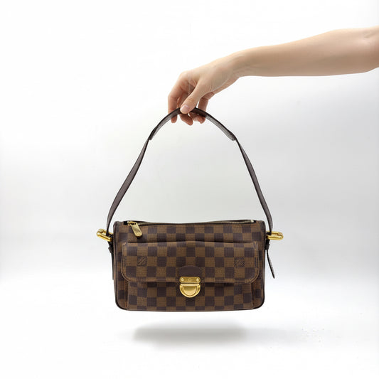 Louis Vuitton Ravello GM Damier Ebene Crossbody Shoulder Bag Previously Owned Very Good Condition | L’LUXE Authentic’s