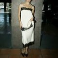 Women’s Satin Lace Trim Cami Skirt Set