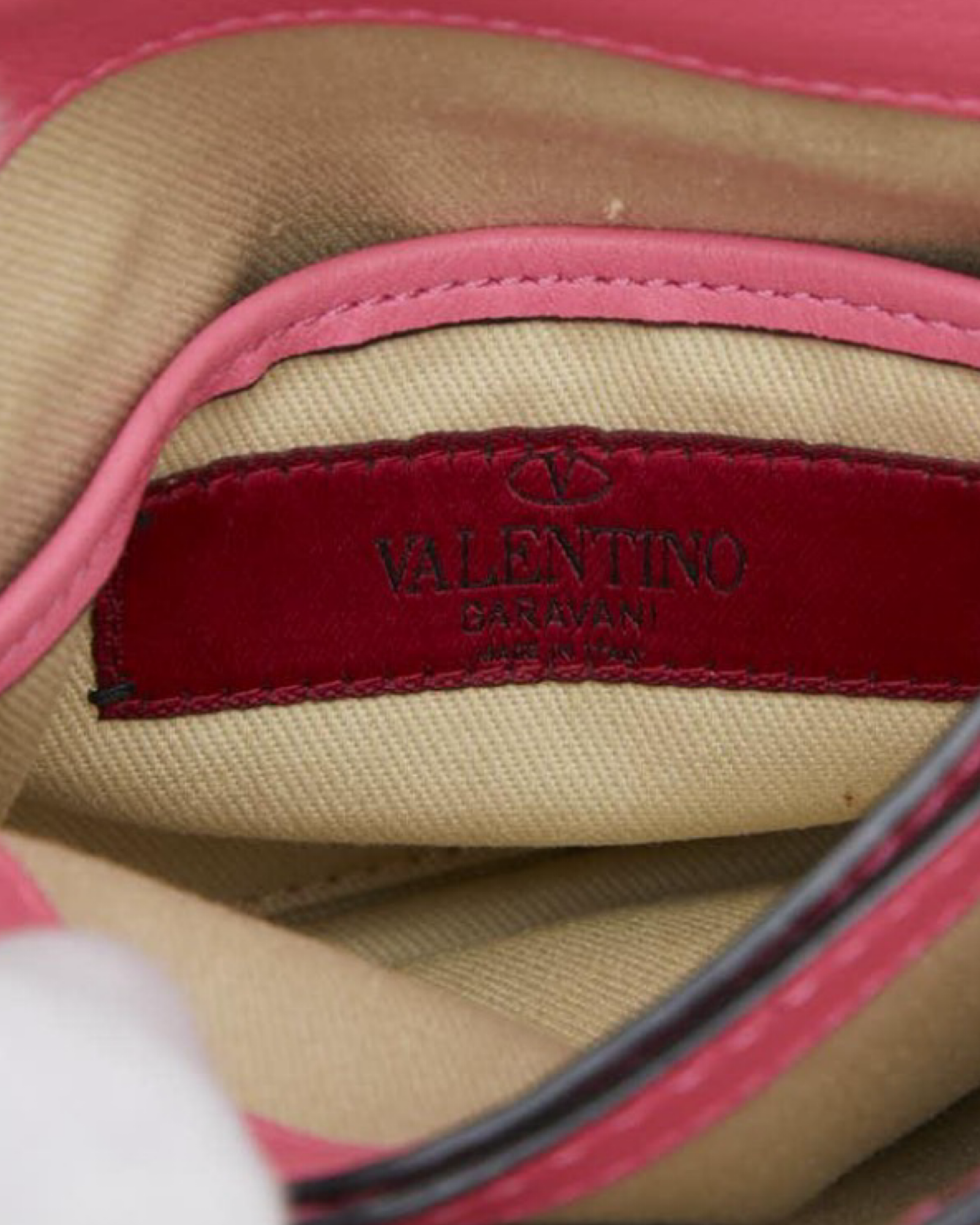 Valentino Garavani Rockstud Pink Leather Crossbody Shoulder Bag |Previously Owned Authentic