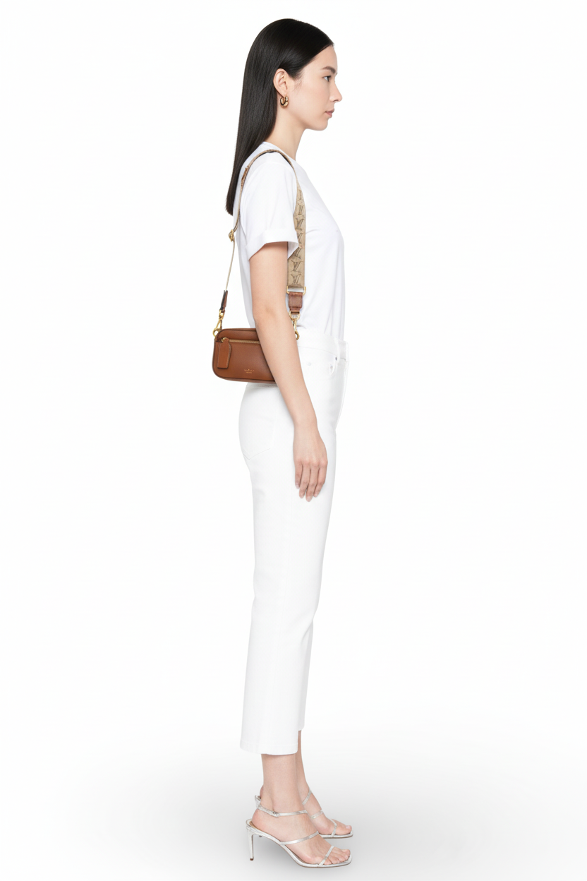 Valentino Garavani Leather Crossbody Waist Bag Brown – Like New Condition | L’LUXE Authentic’s