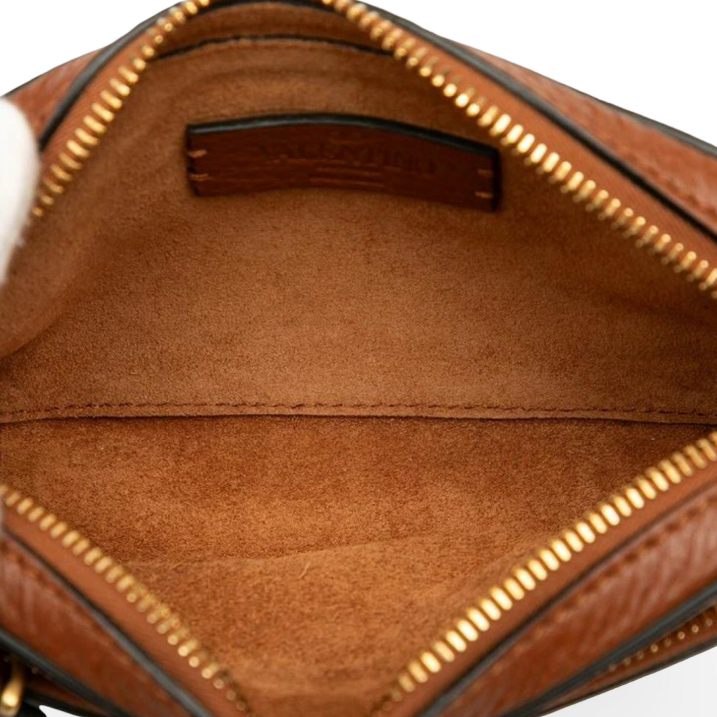 Valentino Garavani Leather Crossbody Waist Bag Brown – Like New Condition | L’LUXE Authentic’s