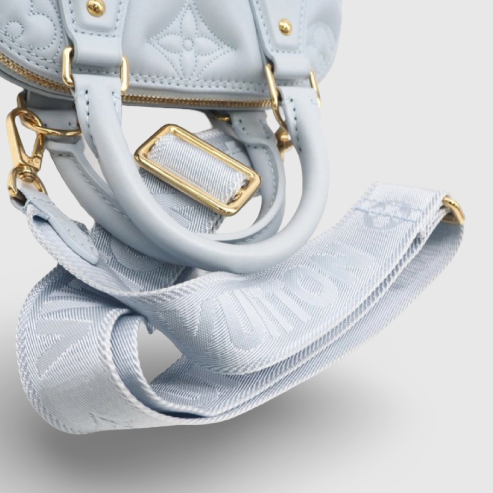 Louis Vuitton Alma Soft BB Bubblegram Blue Glacier Lambskin – Excellent Condition -previously owned Authentic