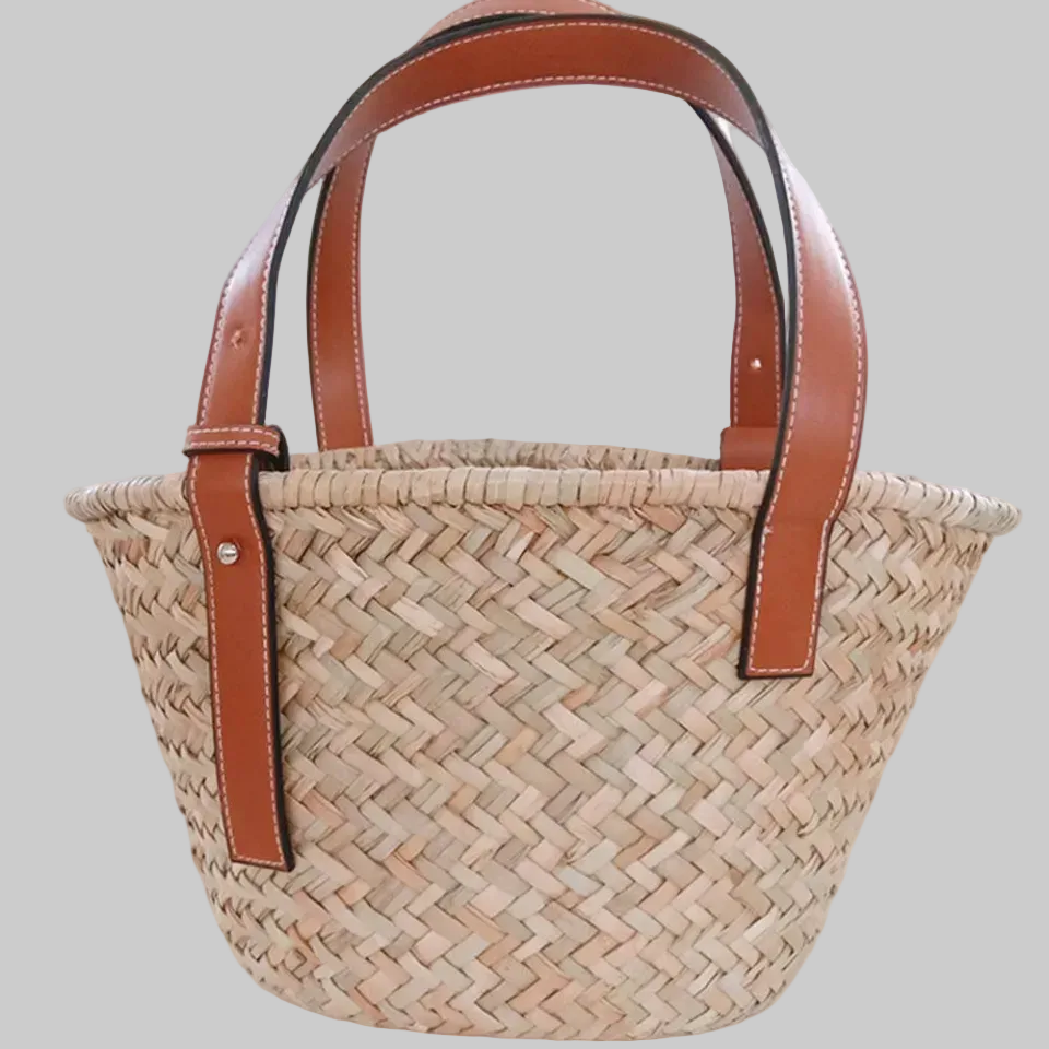 Natural Straw Woven Shoulder Basket Style (Generic) ships 1-2 days