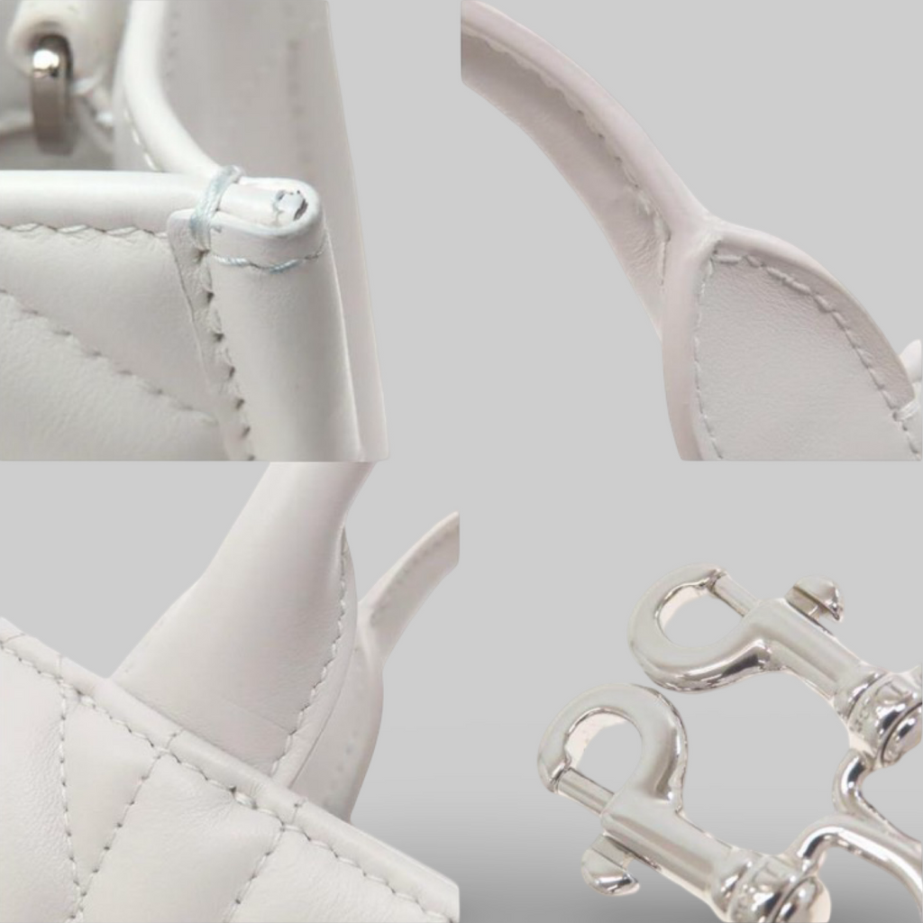 Dior Lady Dior Calf Leather White Gallery Previously Owned Authentic