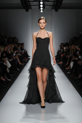 Zimm- Inspired Strapless Mermaid Maxi Dress Black – Slim Fit Floor-Length Backless Gown