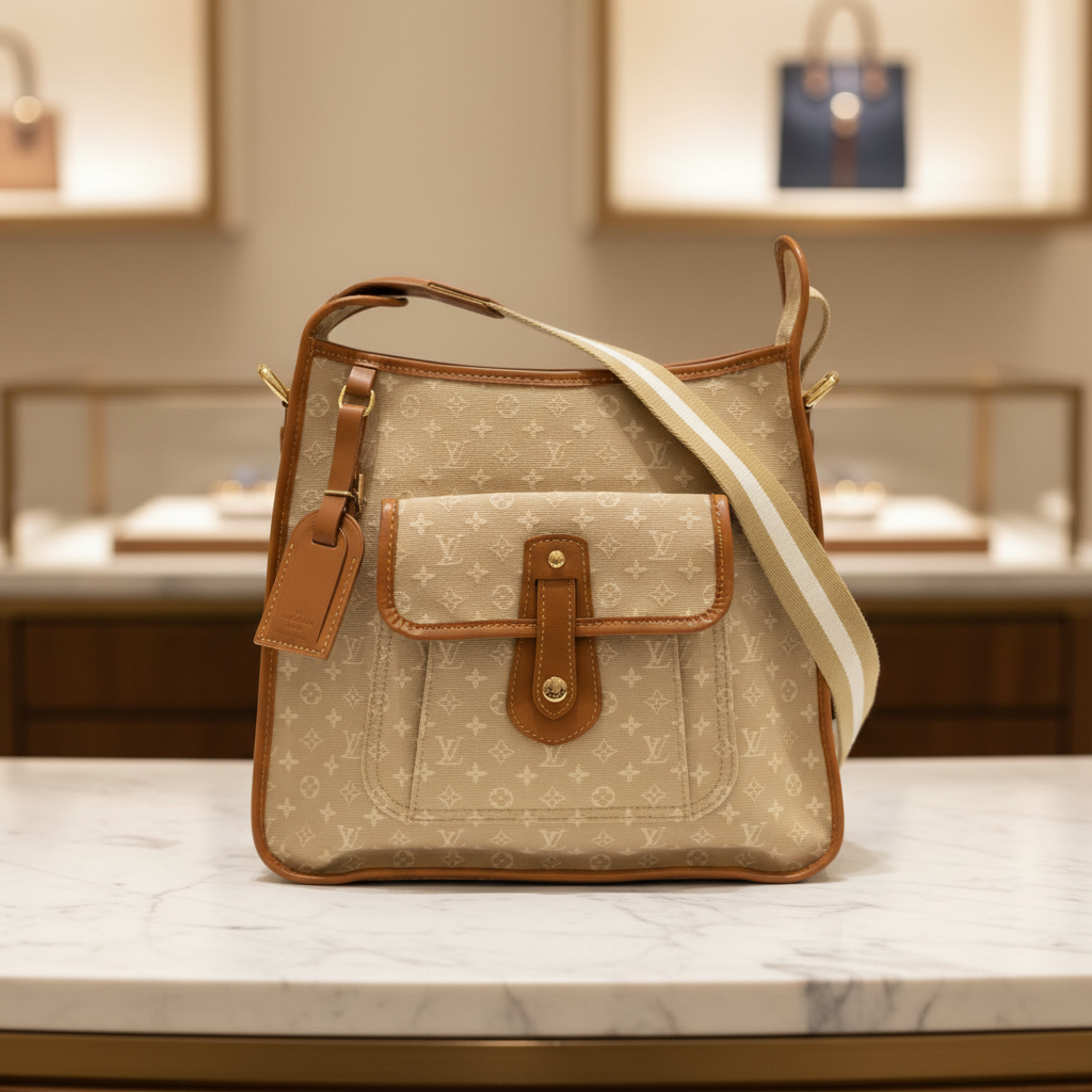Louis Vuitton Buzas Marie Kate Monogram Mini Canvas Beige Shoulder Bag Previously Owned Authentic