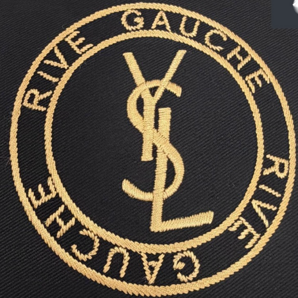 Saint Laurent Rive Gauche Canvas Backpack Black – Authentic Previously Owned