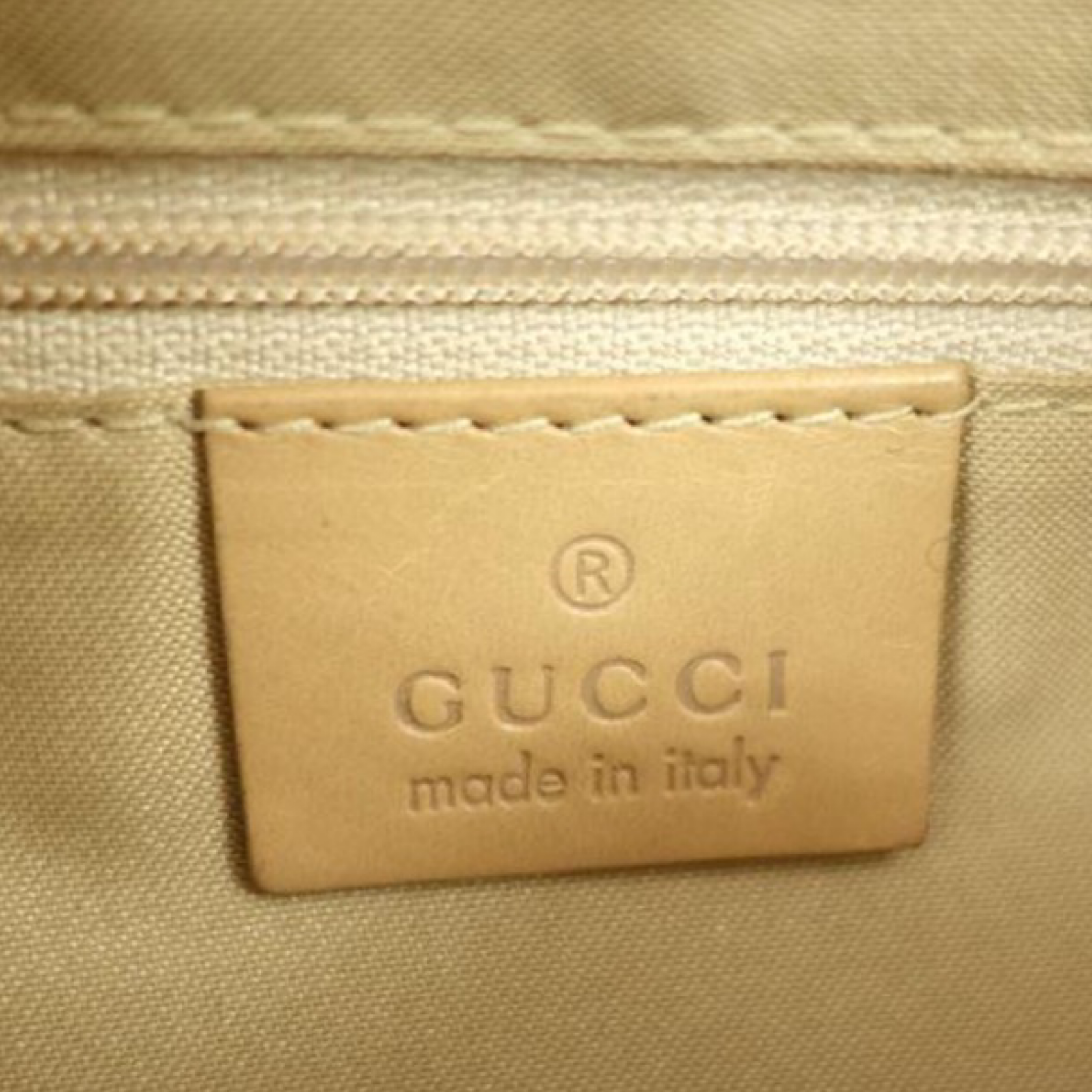 GUCCI Monogram Mini Beige Backpack Daypack Previously Owned Authentic