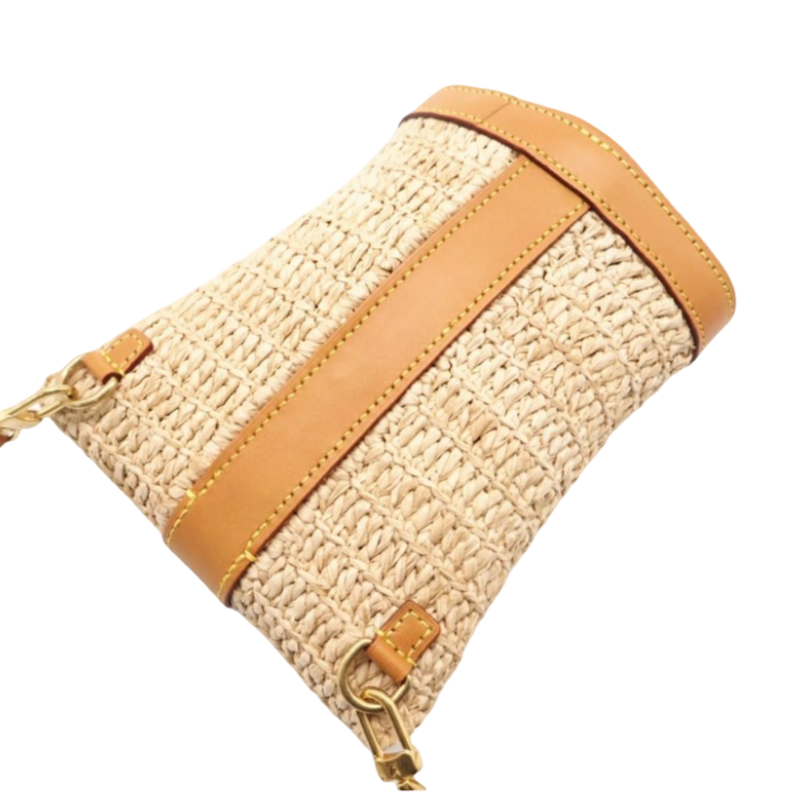 Louis Vuitton Envelope Pouch Raffia Bag Authentic Previously Owned