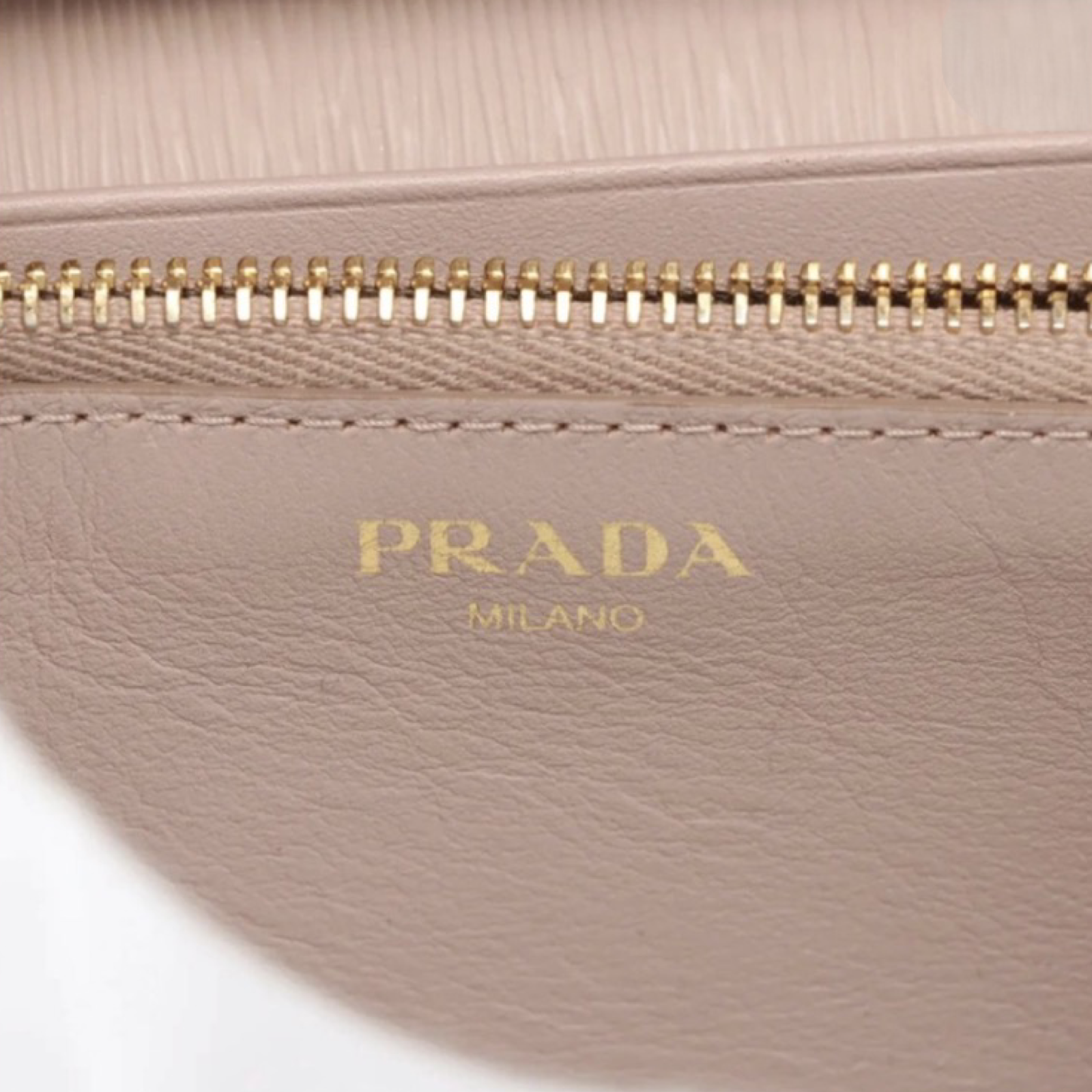 PRADA Pink Leather Shoulder Bag Previously Owned Authentic