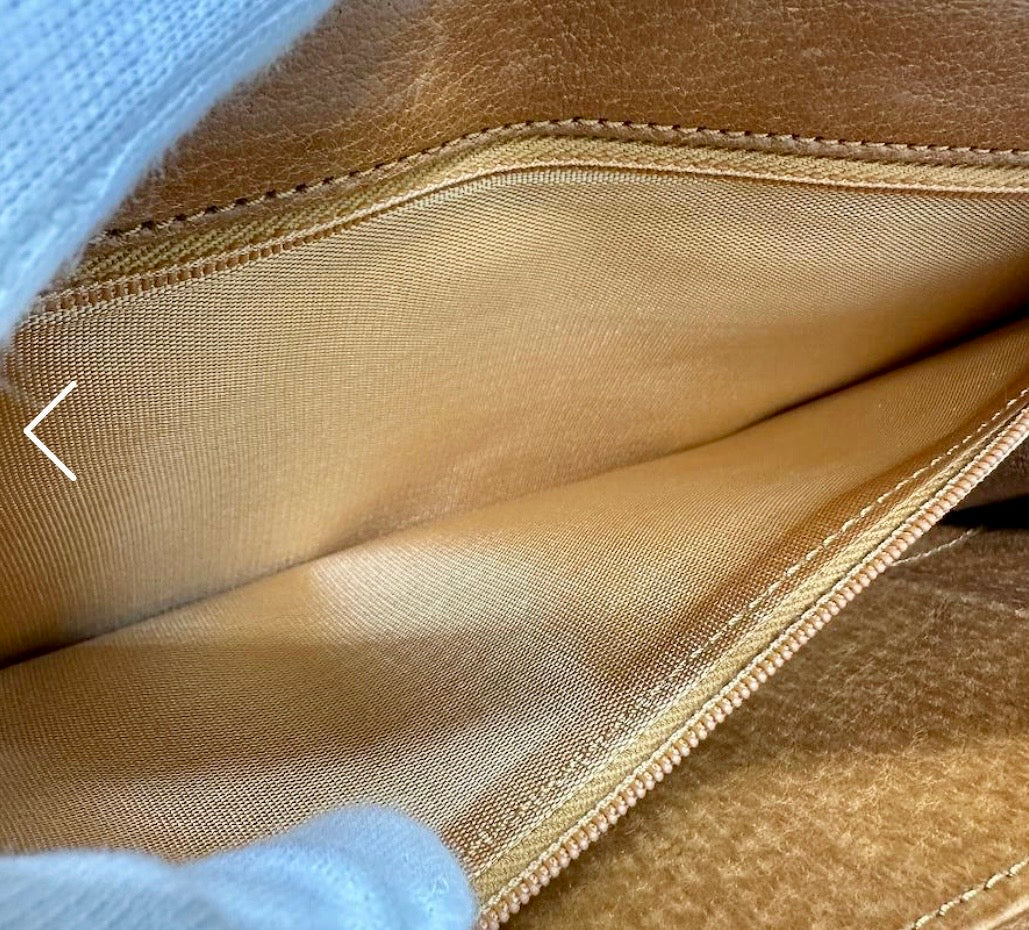Louis Vuitton Pochette Dame PM Monogram Canvas Brown Clutch Bag  Previously Owned Authentic
