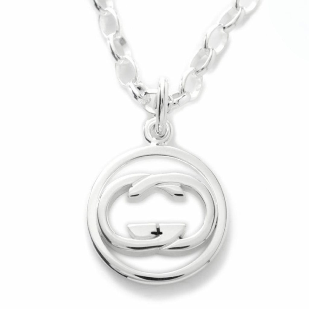 GUCCI Interlocking G Silver Necklace –Authentic Previously Owned