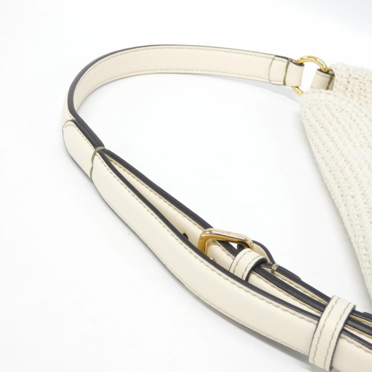 Fendi Croissant Small Canvas Shoulder Bag White – Pre-Owned Great Condition | L’LUXE Authentic’s