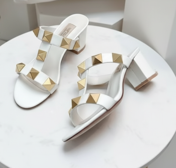 Studded Open Toe Mule Sandals