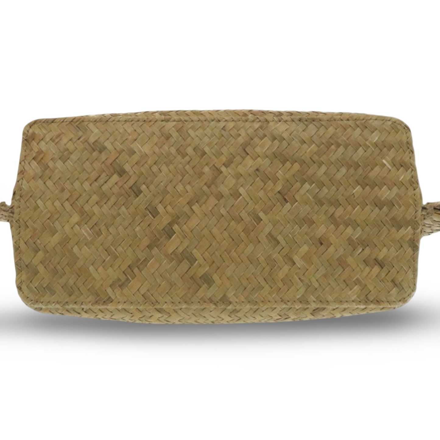 Valentino Garavani V Logo Straw 2-Way Tote Crossbody Beige Brown – Excellent Condition | L’LUXE Authentic’s