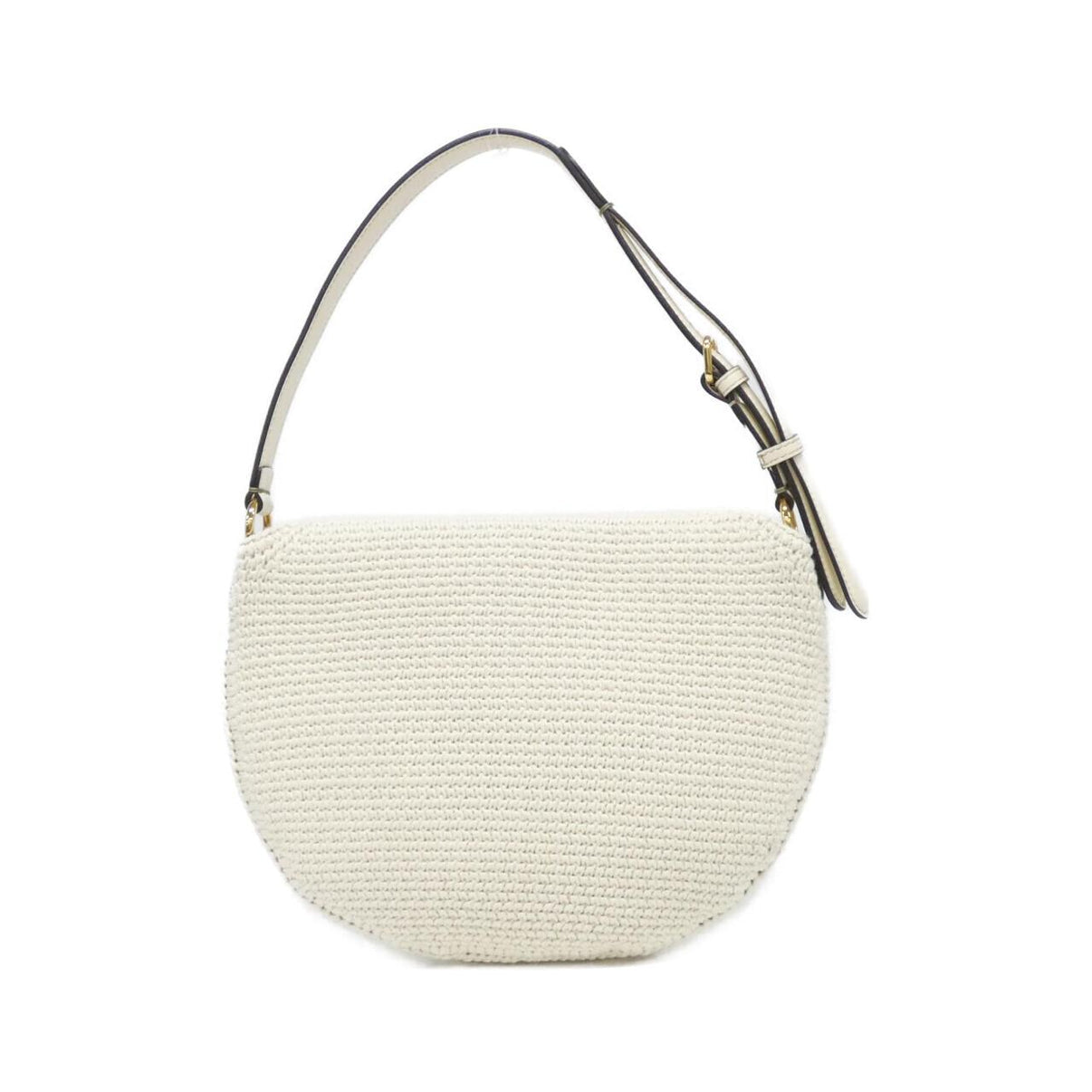 Fendi Croissant Small Canvas Shoulder Bag White – Pre-Owned Great Condition | L’LUXE Authentic’s