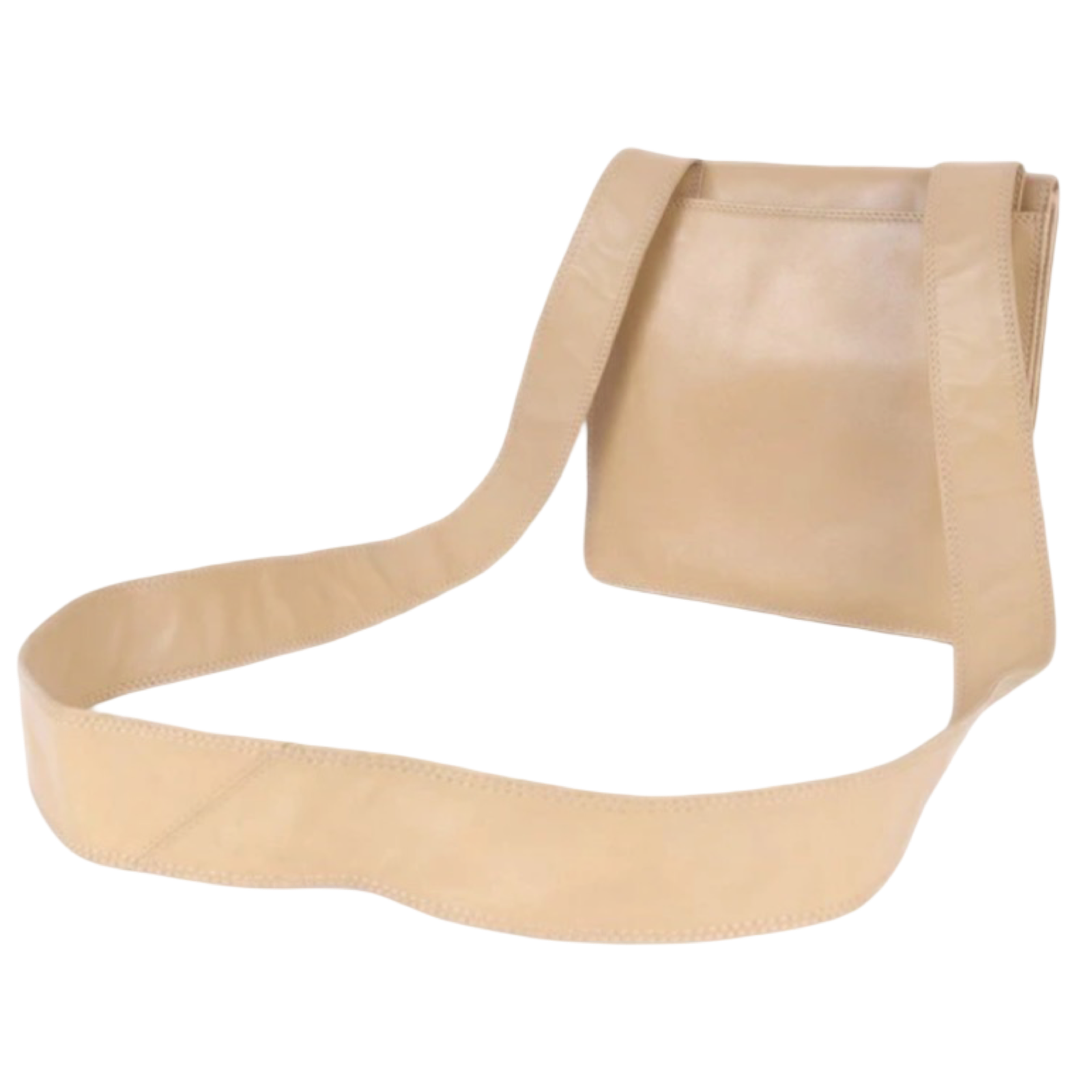 CHANEL Vintage CC Logo Beige Lambskin Shoulder Bag – 1997–1999 Previously Owned Authentic