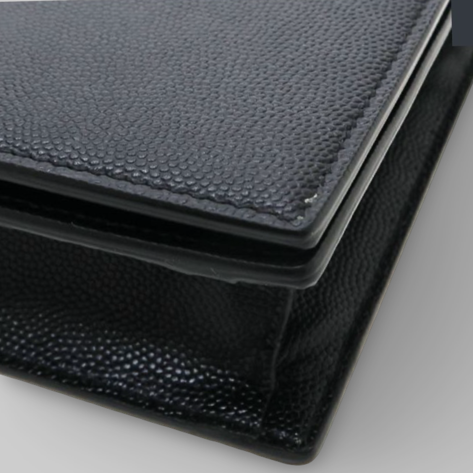 Saint Laurent Paris Clutch Bag Black Leather Previously Owned Authentic