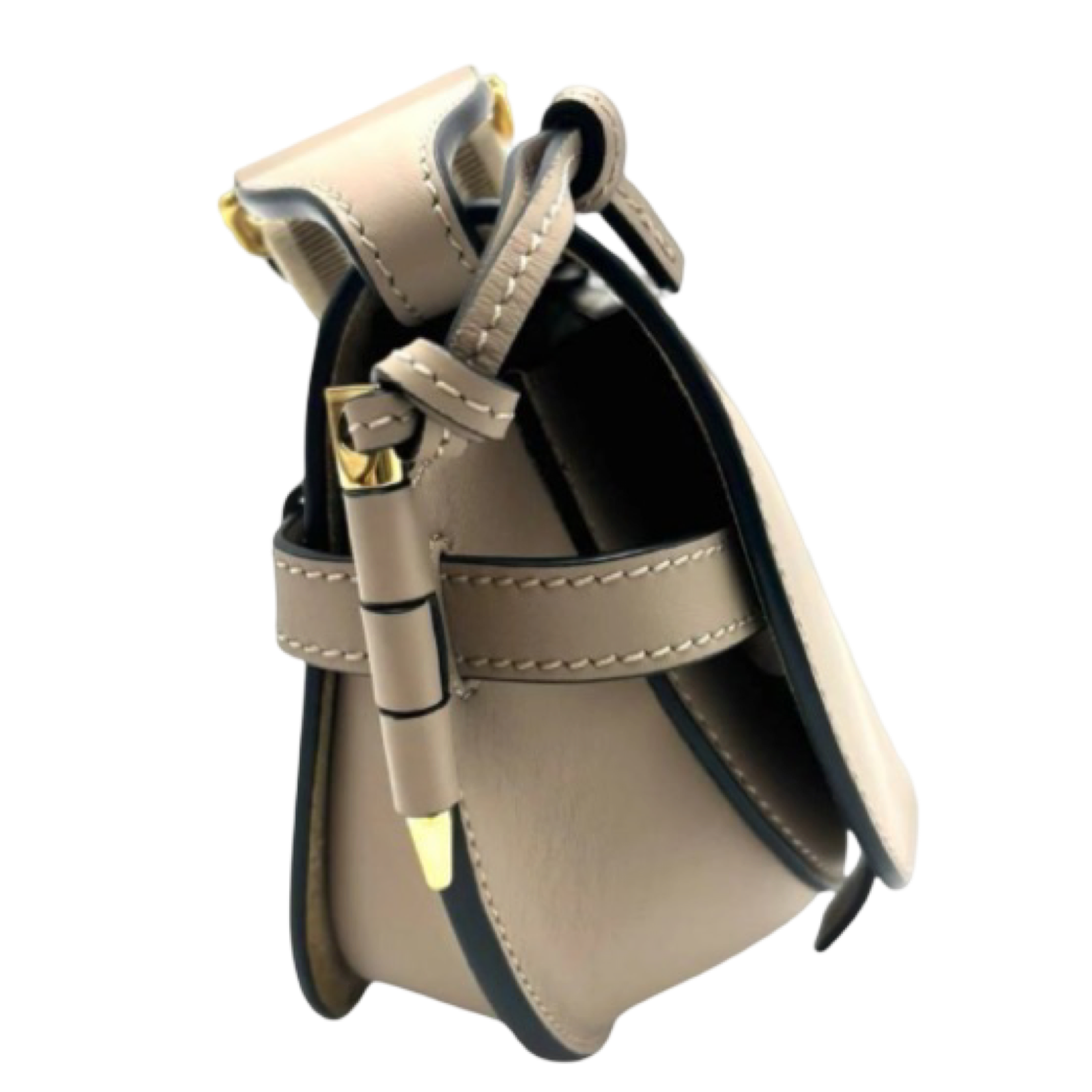 LOEWE Gate Dual Mini Beige Leather Bag Previously Loved Authentic