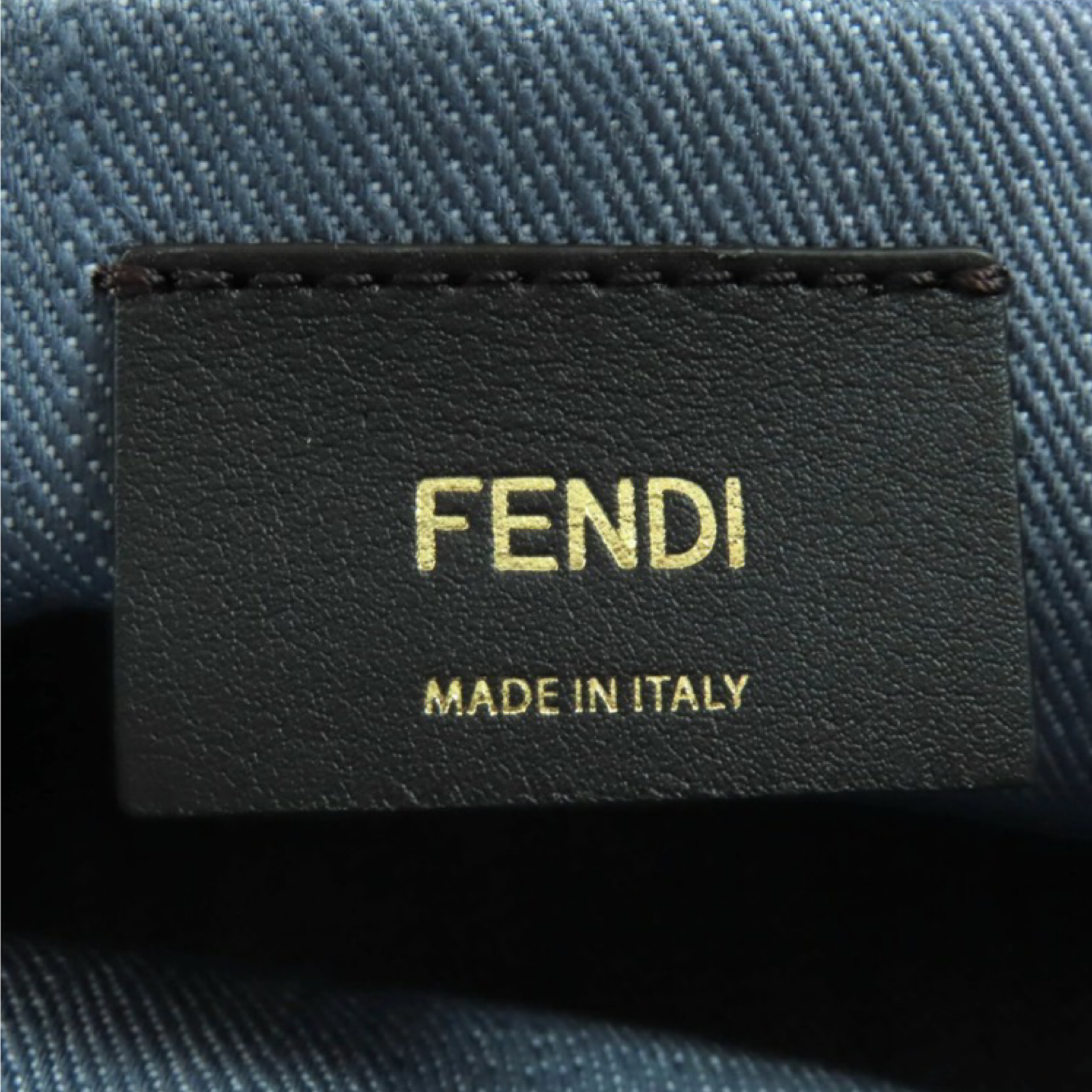 FENDI Mamma Baguette Small Denim Zucca FF Shoulder Bag Grey – Unused Condition Previously Owned Authentic