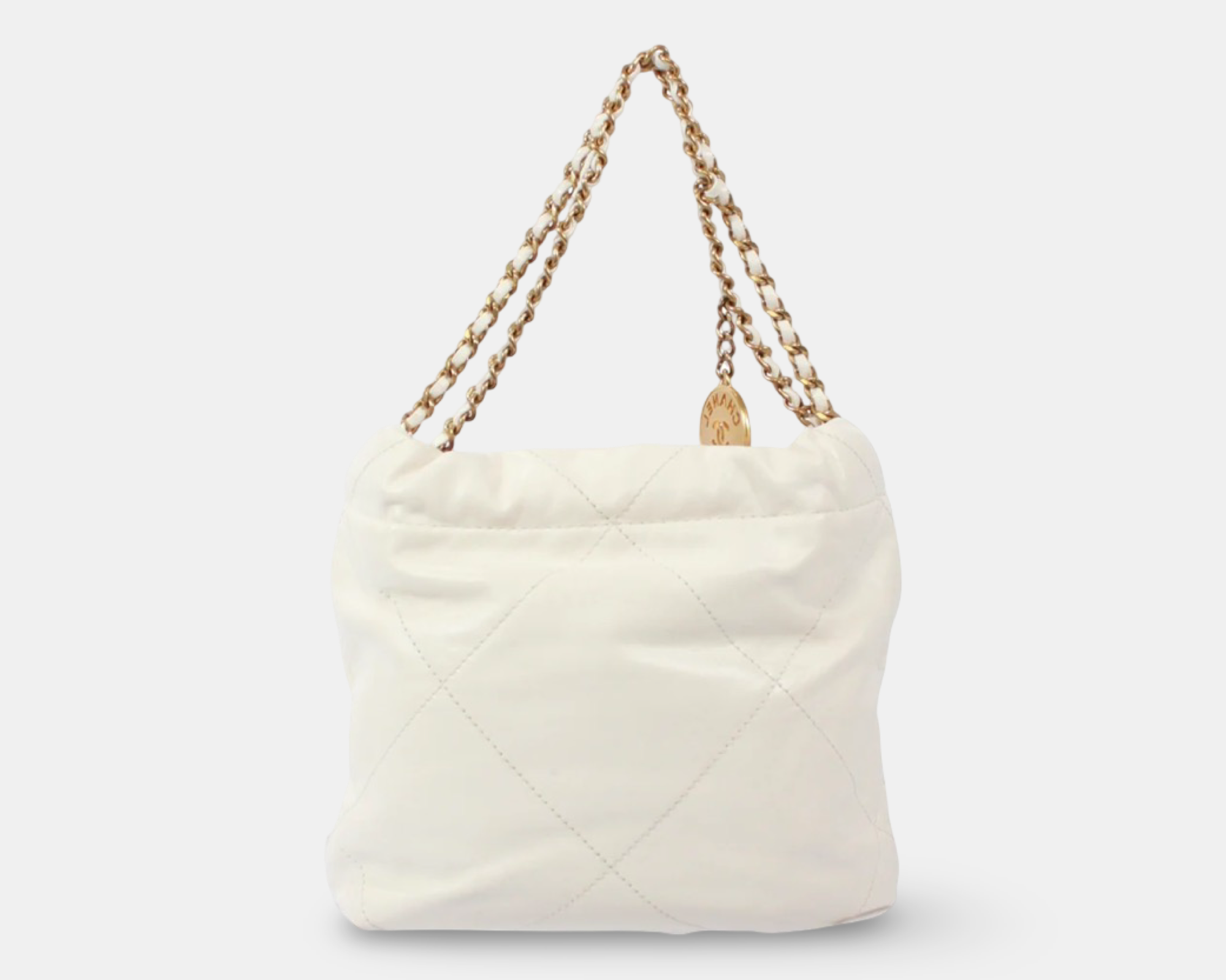 Chanel 22 Mini Shoulder Calfskin Bag Authentic Previously Owned
