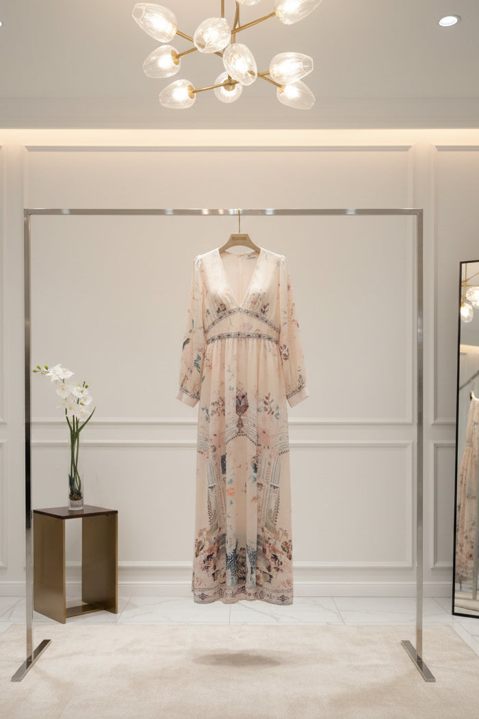 Printed V-Neck Maxi Dress *Last Chance* ships 1-2 days