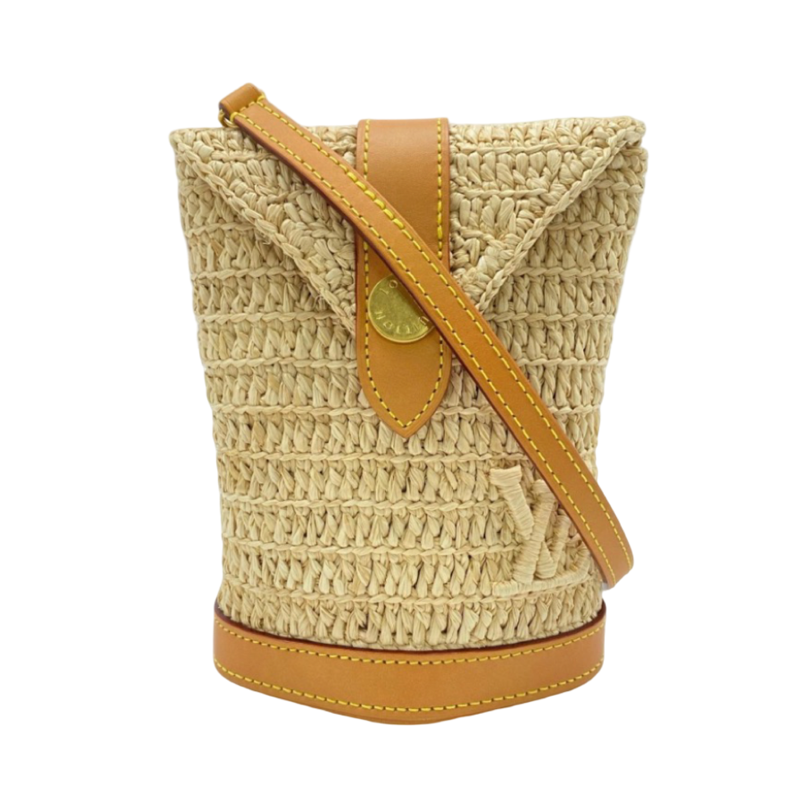 Louis Vuitton Envelope Pouch Raffia Bag Authentic Previously Owned