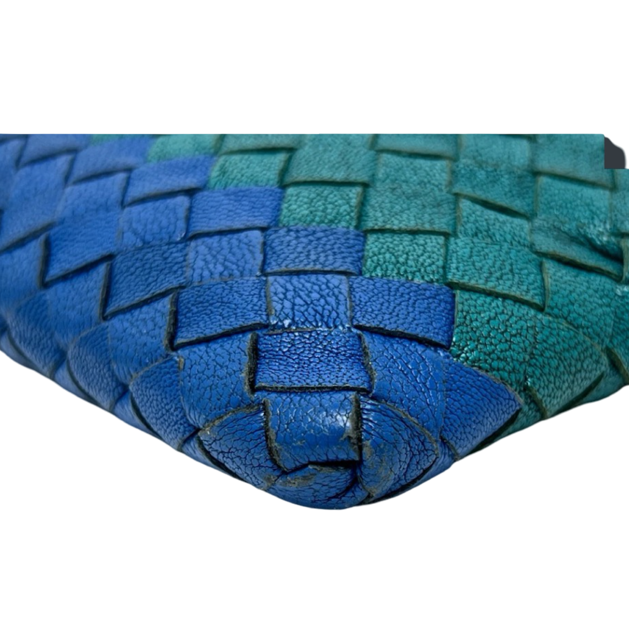 Bottega Veneta Intrecciato Leather Clutch Previously Owned Authentic