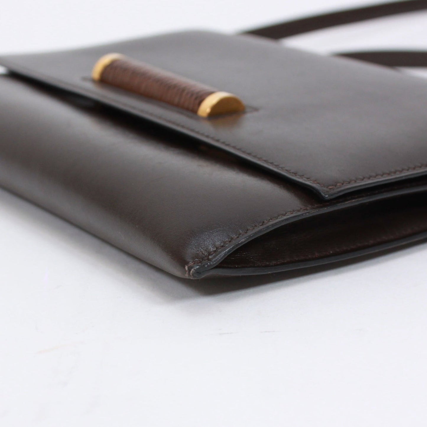 Hermès 2WAY Havana Clutch Bag Box Calf Brown – Fair | L’LUXE Vintage