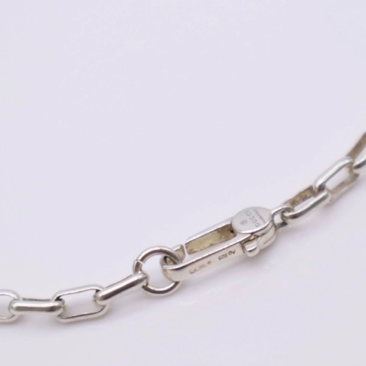 GUCCI Interlocking G Silver Necklace –Authentic Previously Owned