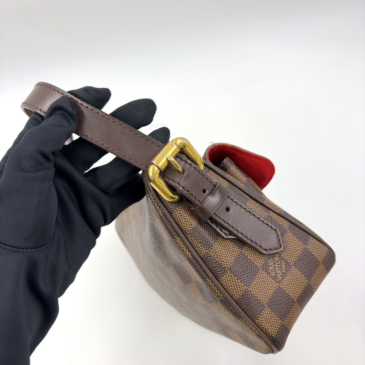 Louis Vuitton Ravello GM Damier Ebene Crossbody Shoulder Bag Previously Owned Very Good Condition | L’LUXE Authentic’s