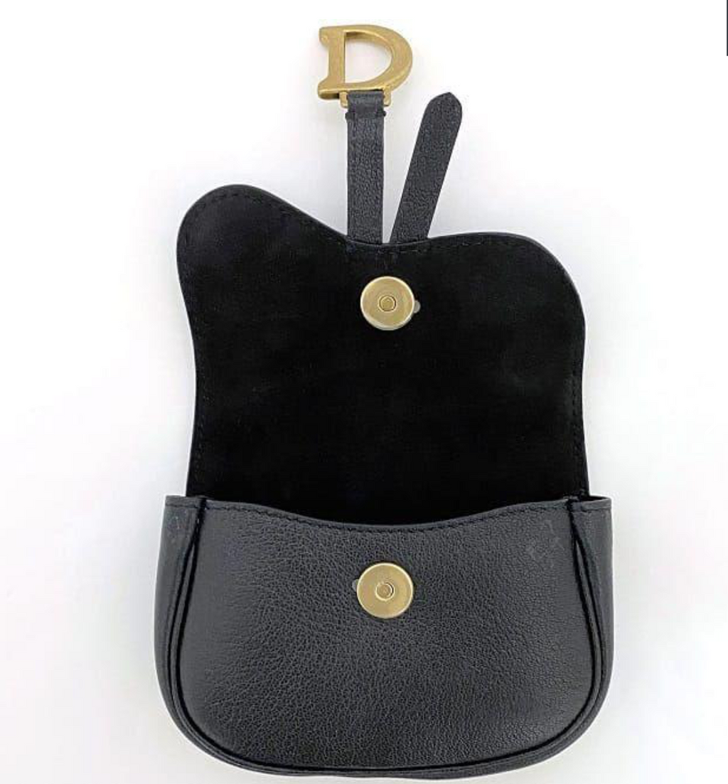 Christian Dior Chain Mini saddle Pouch Authentic Previously Owned