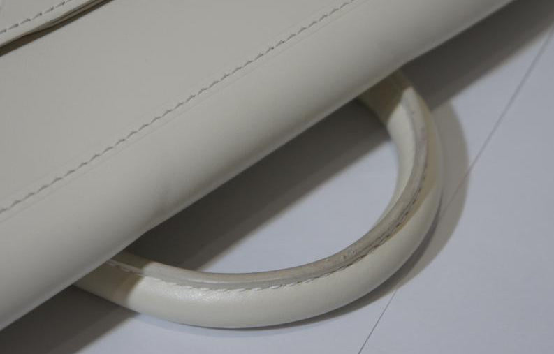 Louis Vuitton Steamer PM Monogram Leather White Previously Owned Authentic