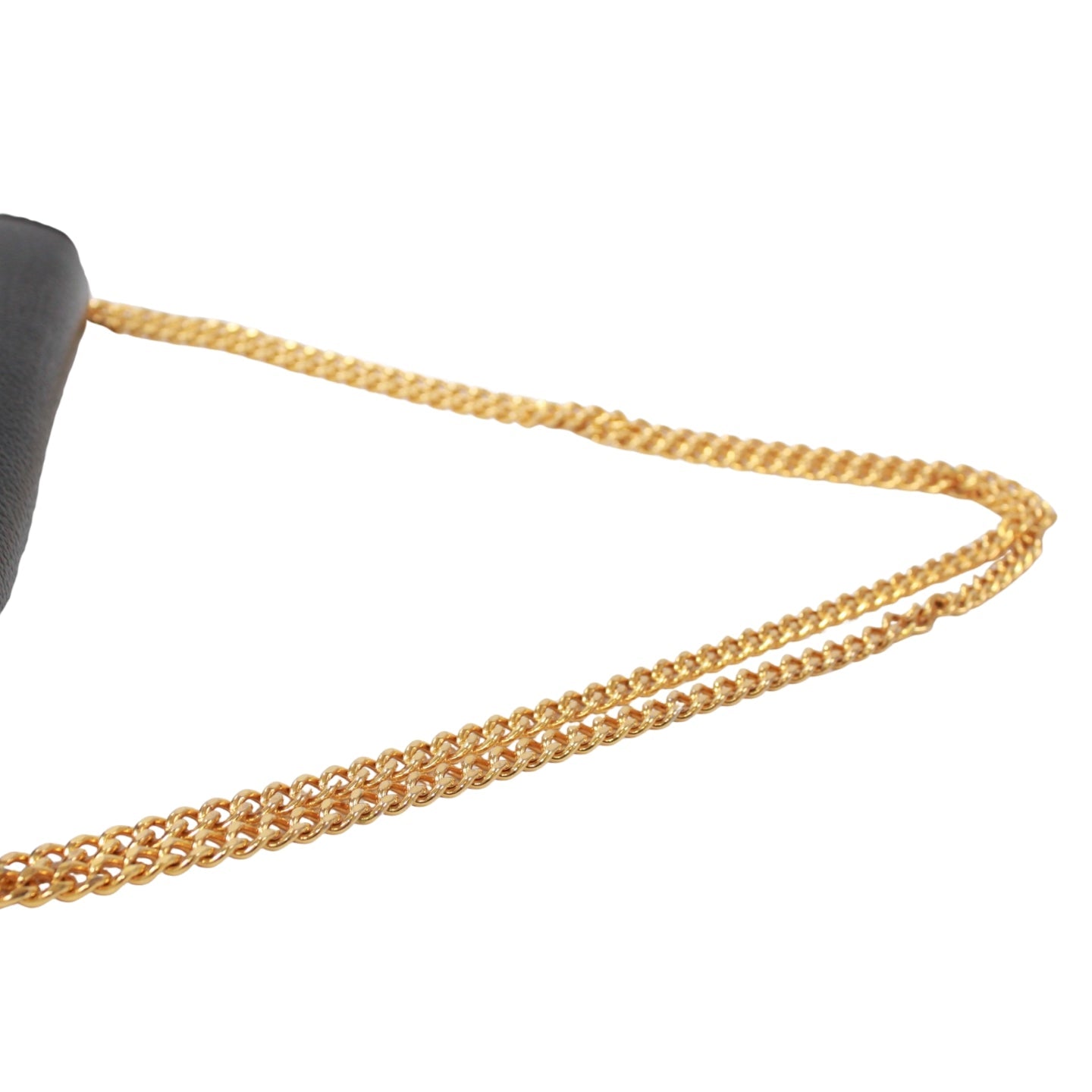 Christian Dior Leather Chain Shoulder Bag – Gold Hardware Envelope Flap Previously Owned Authentic