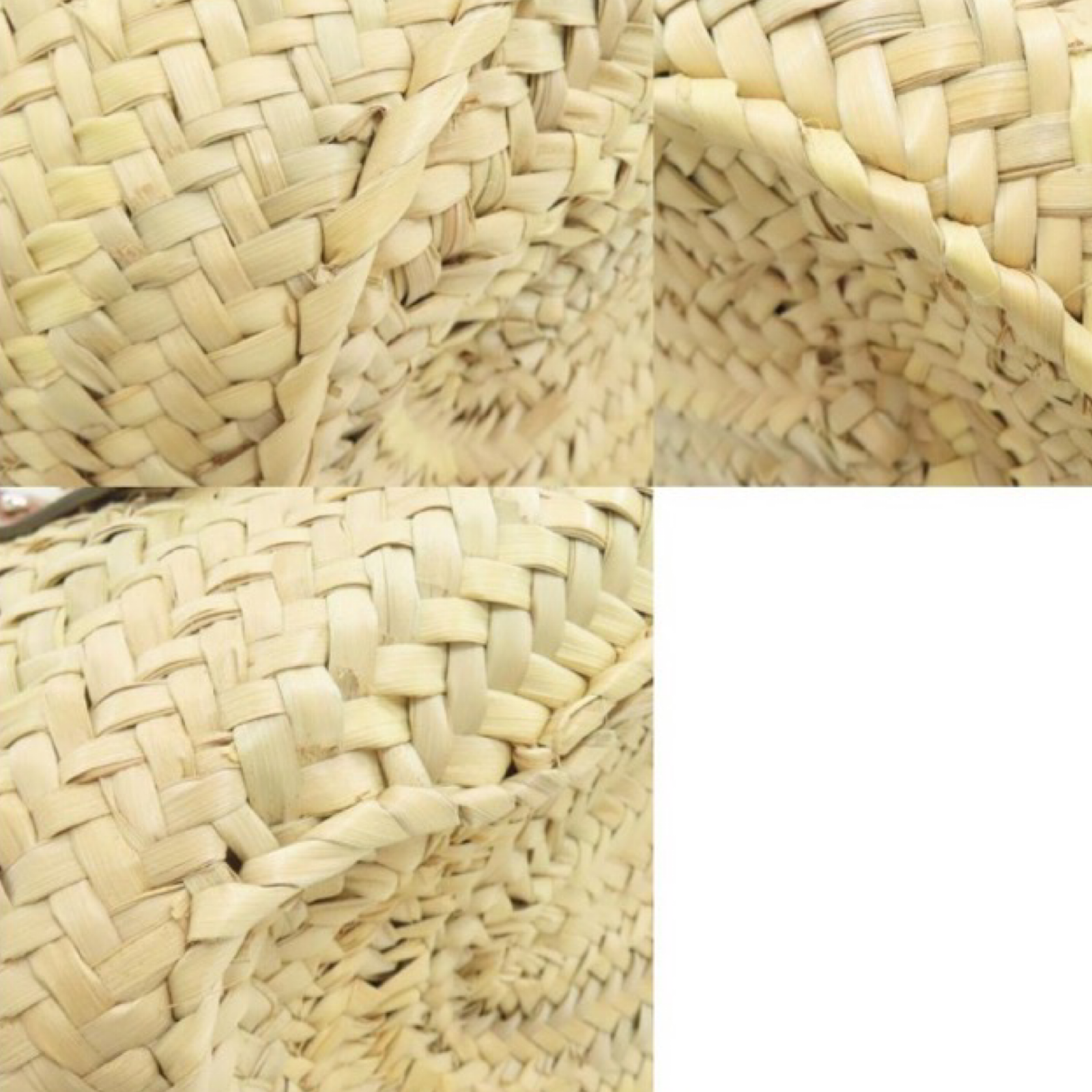 LOEWE Raffia Basket Tote Bag Natural Beige & Tan Leather – Previously Owned Authentic