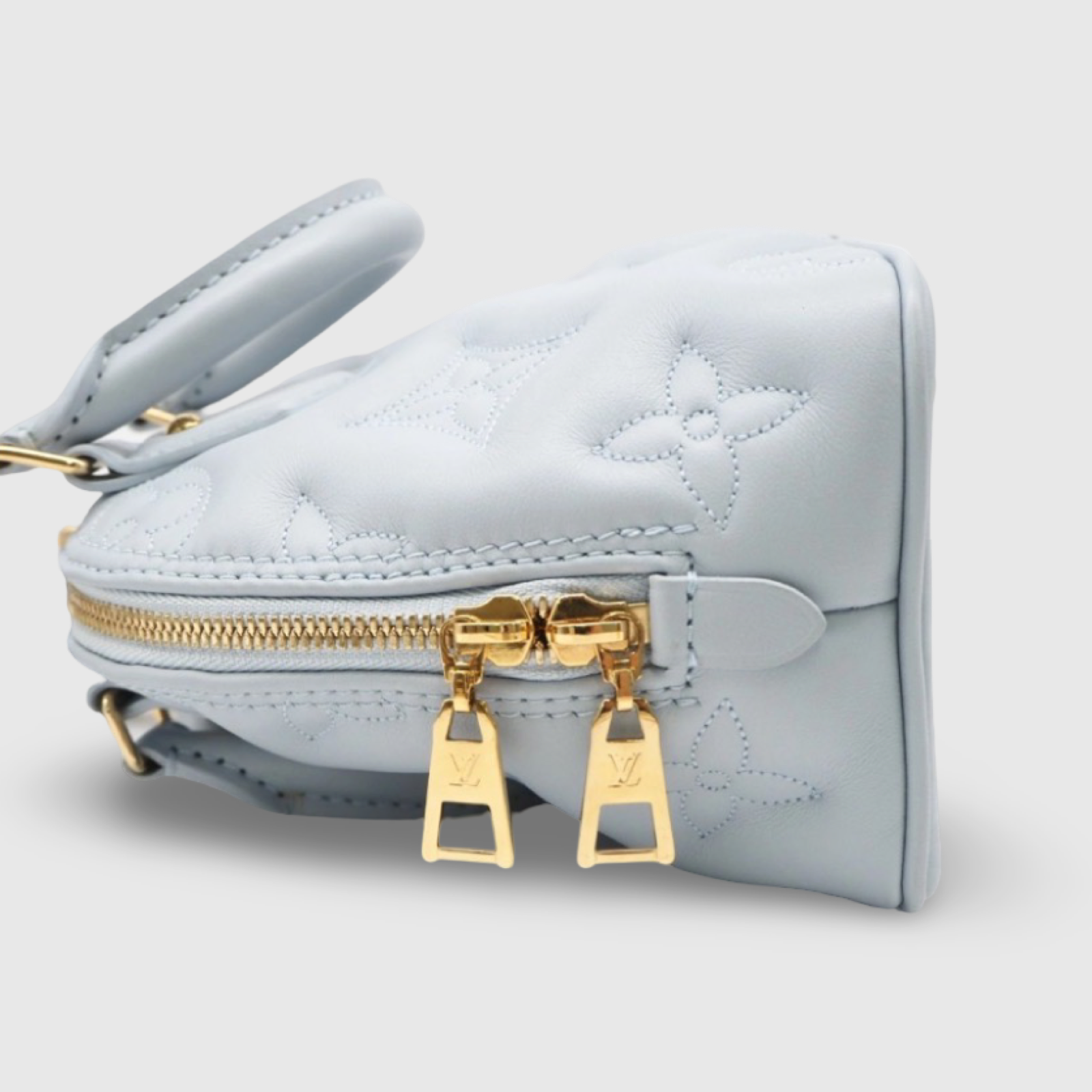 Louis Vuitton Alma Soft BB Bubblegram Blue Glacier Lambskin – Excellent Condition -previously owned Authentic