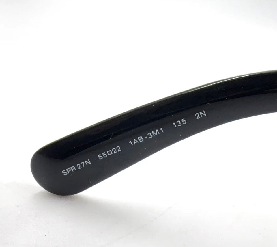 Prada Minimal Baroque Sunglasses Black Plastic Previously Owned Authentic