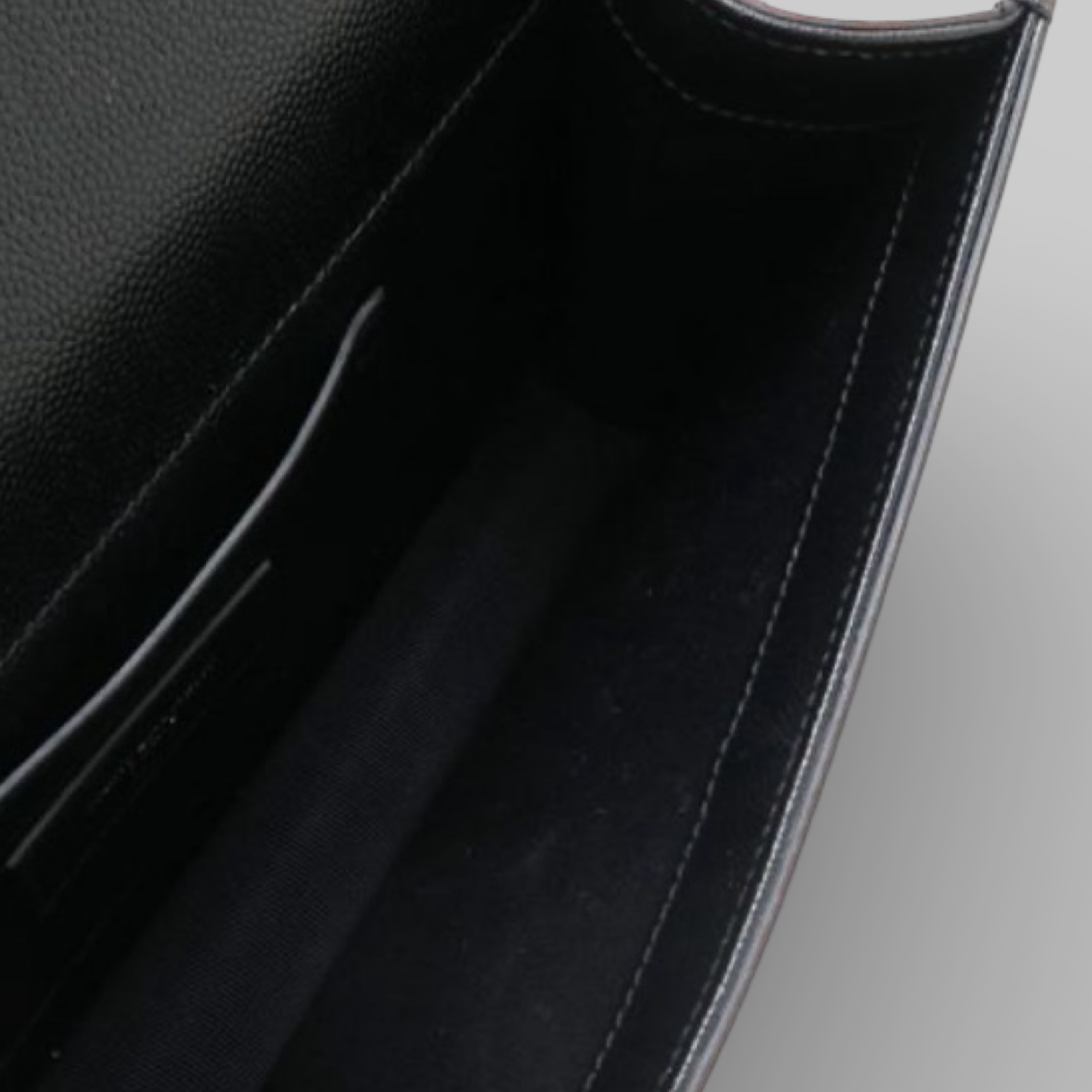 Saint Laurent Paris Clutch Bag Black Leather Previously Owned Authentic
