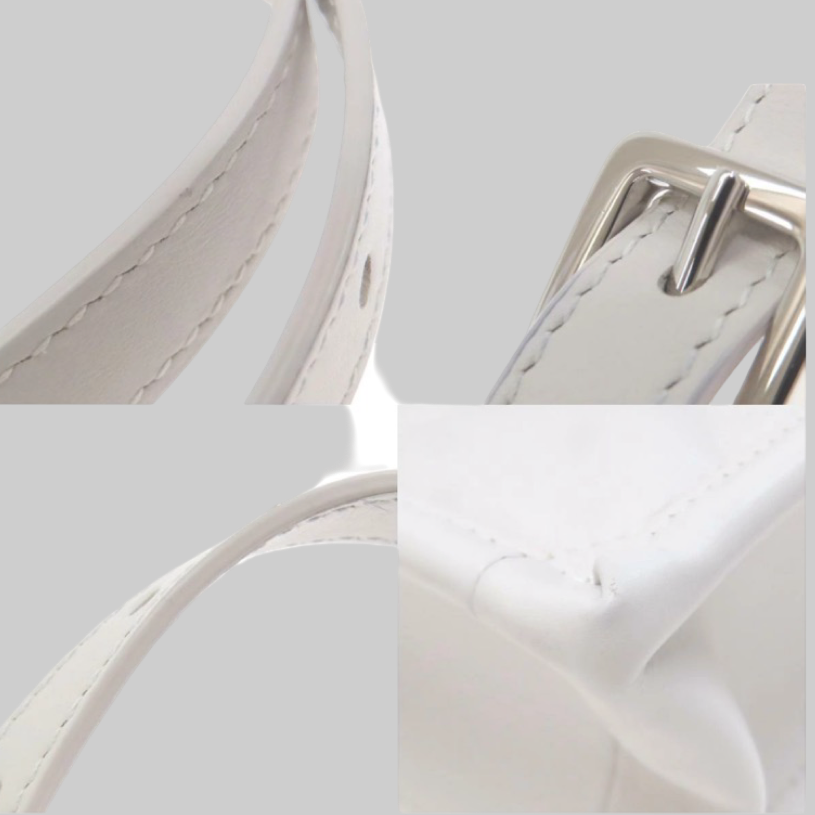 Dior Lady Dior Calf Leather White Gallery Previously Owned Authentic