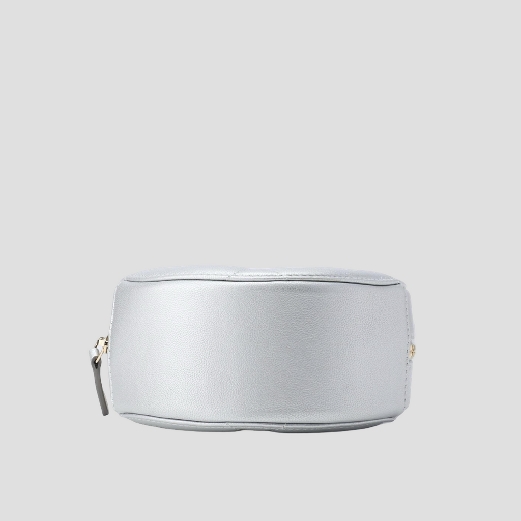 CHANEL 19 Matelassé Chain Shoulder Bag Lambskin Silver – Near-New Condition Previously Owned Authentic