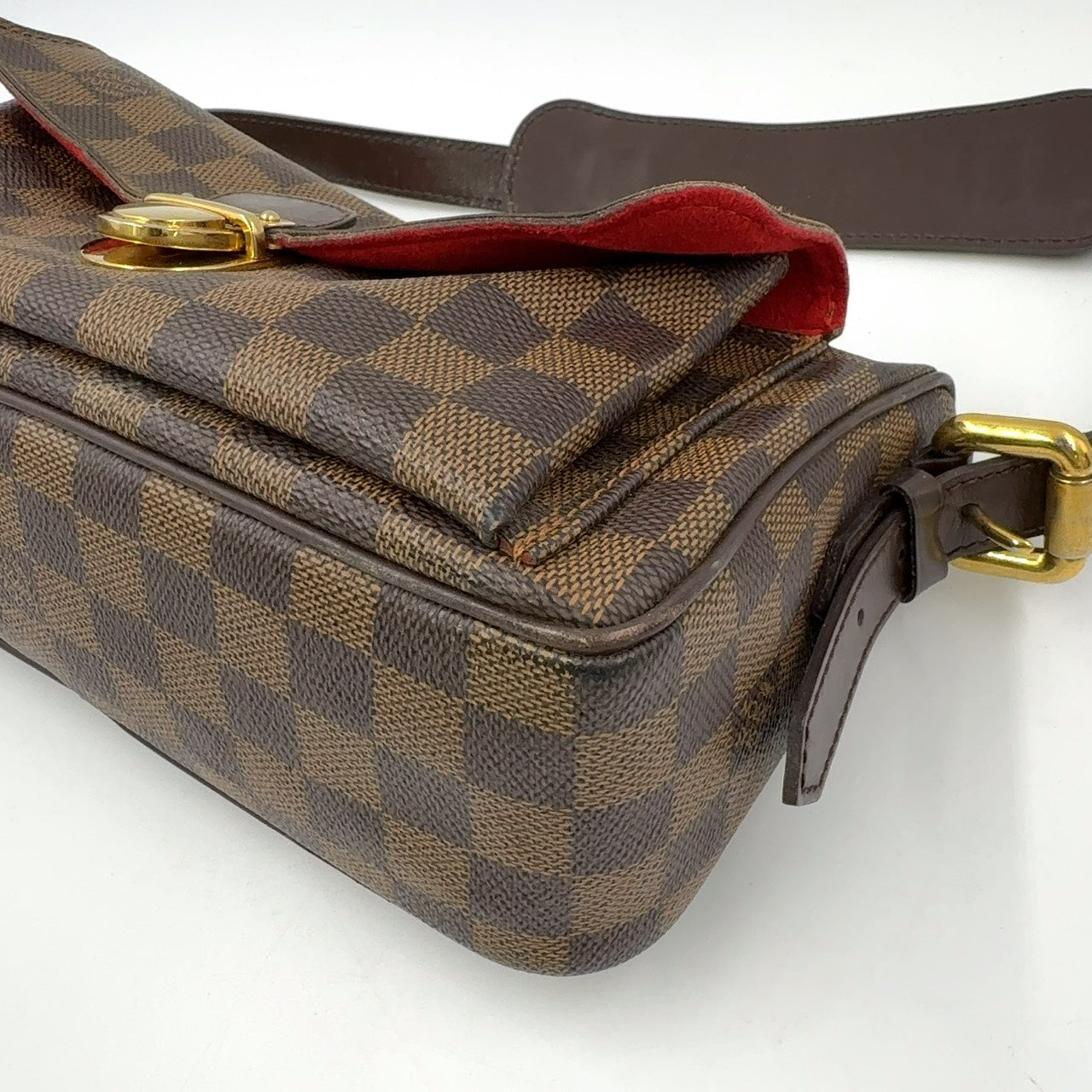 Louis Vuitton Ravello GM Damier Ebene Crossbody Shoulder Bag Previously Owned Authentic