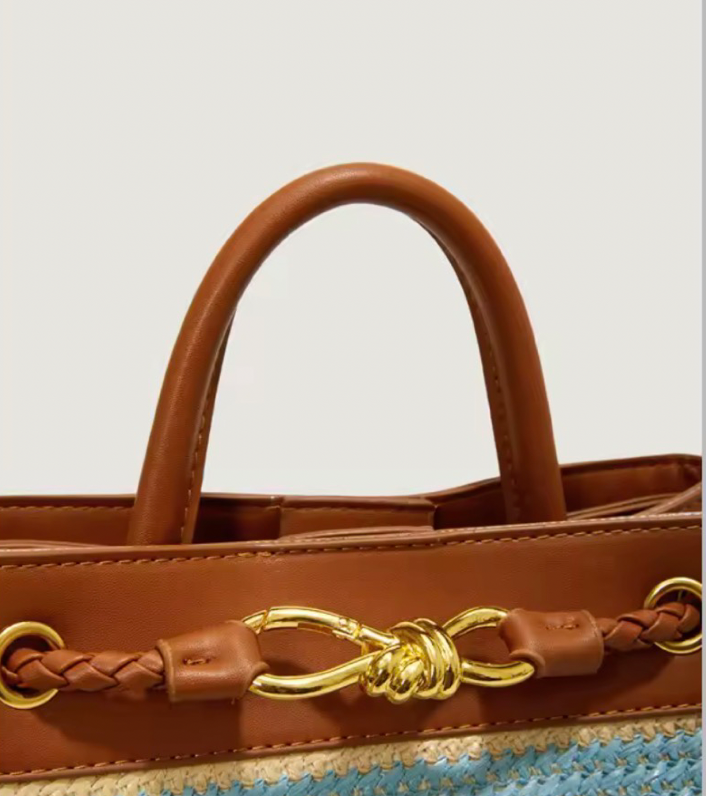 Structured Mini Tote with Woven or Smooth Finish – Multiple Colours – Resort Style (Generic)
