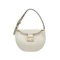 Fendi Croissant Small Canvas Shoulder Bag Previously Owned Authentic