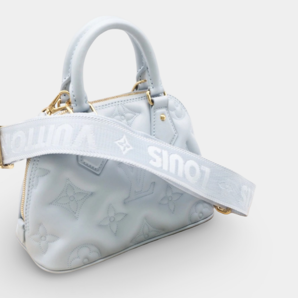 Louis Vuitton Alma Soft BB Bubblegram Blue Glacier Lambskin – Excellent Condition -previously owned Authentic