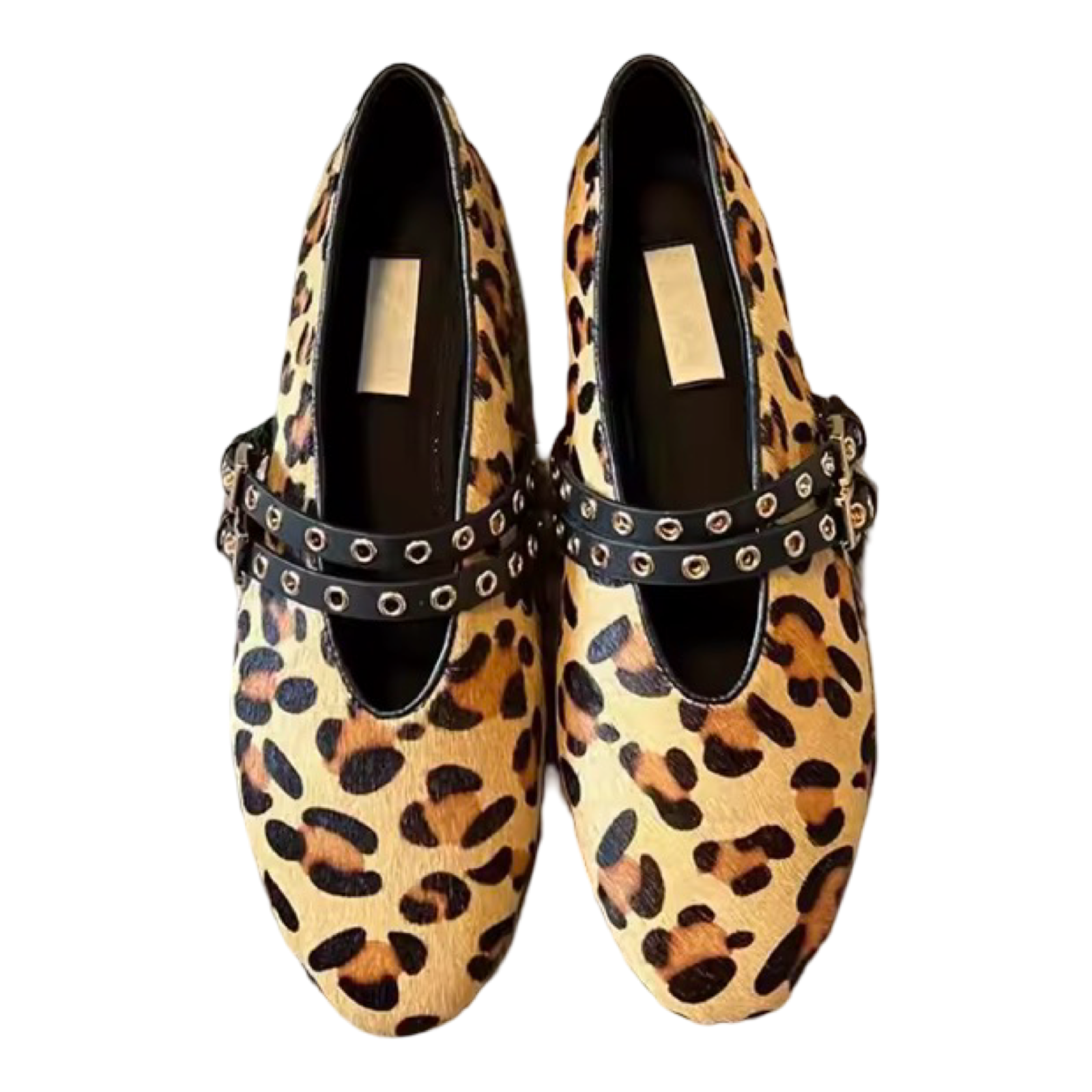 Raffia Mary Jane Ballet Flats with Double Buckle Leather Straps | L’LUXE Inspired Collection