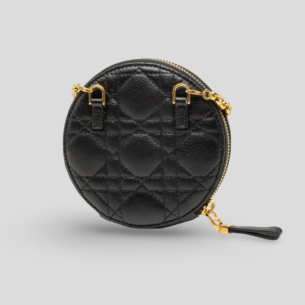 Dior Cannage Chain Mini Shoulder Bag Authentic Previously Owned