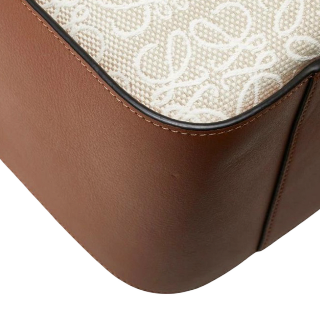 Loewe Hammock Small Repeat Anagram Canvas & Leather 2-Way Bag – Authentic Previously Owned
